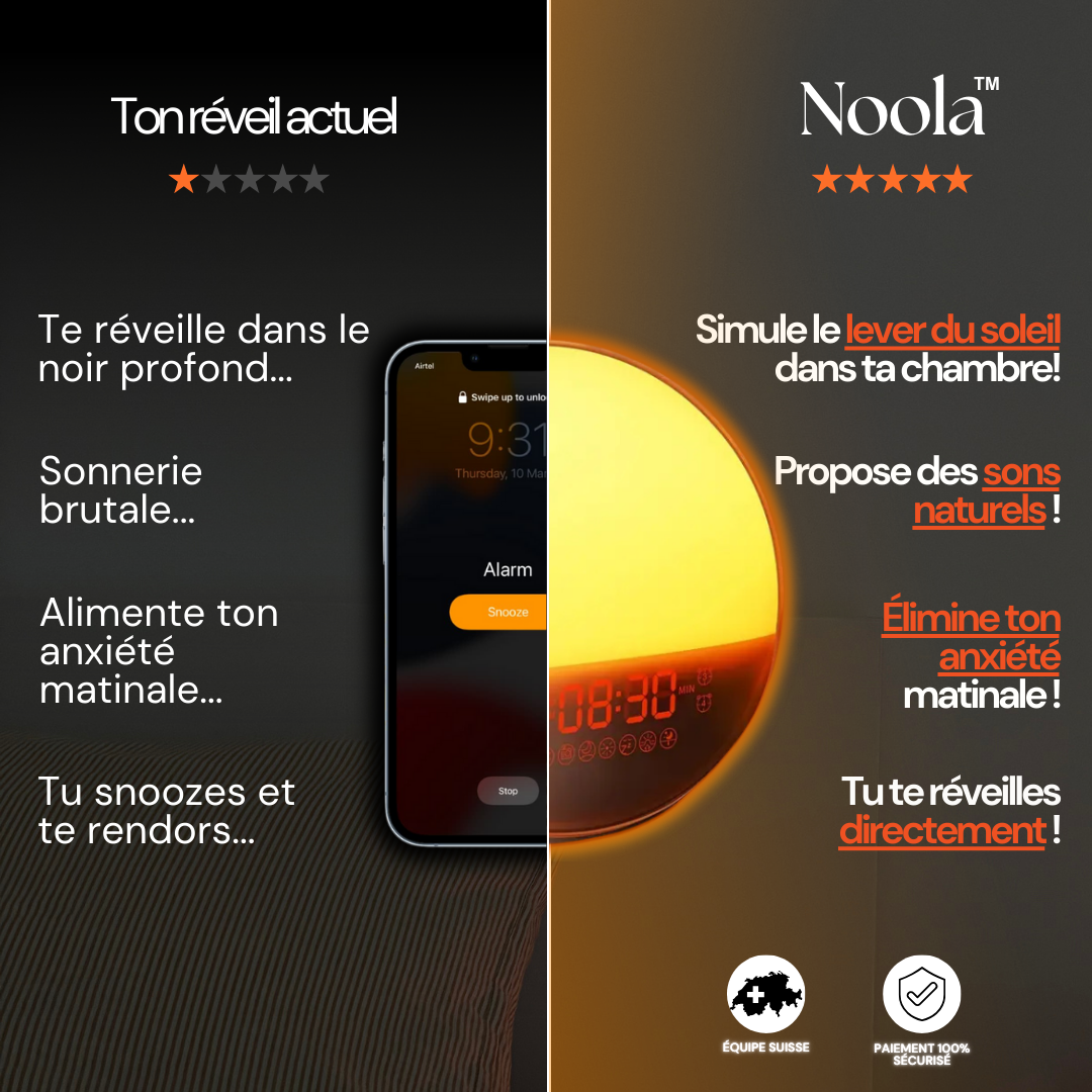 Noola - Réveil solaire anti anxiété matinale