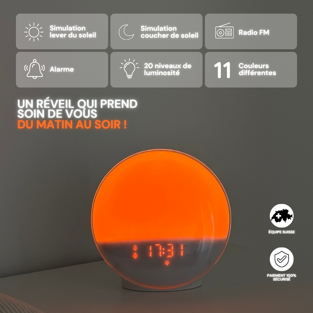 Noola - Réveil solaire anti anxiété matinale